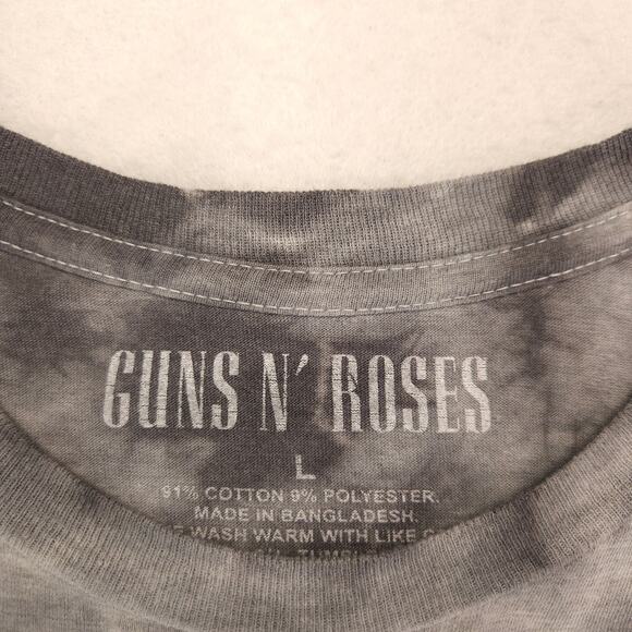 Guns N Roses Band Short Sleeve Graphic Shirt Womens Size Large L Tie Dye - Picture 3 of 9